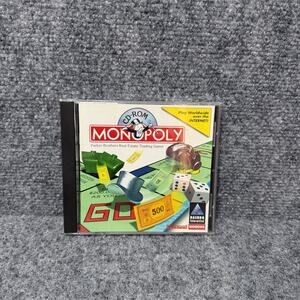 CIB - Monopoly CD-ROM (PC, 1996) Hasbro Interactive Parker Brothers Virgin